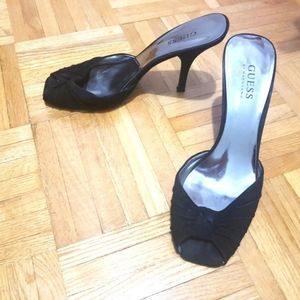GUESS by Marciano black suede heels